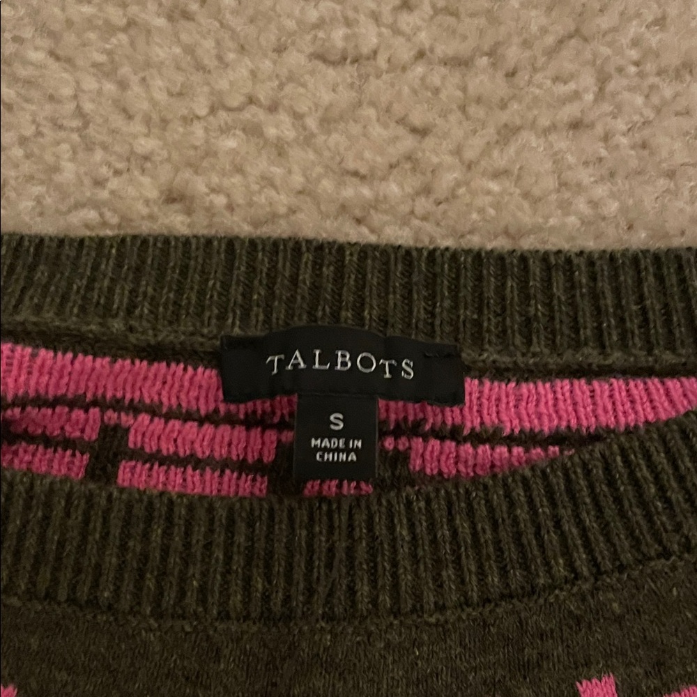 Talbots Women's Sheep Pattern Sweater - Picture 2 of 3